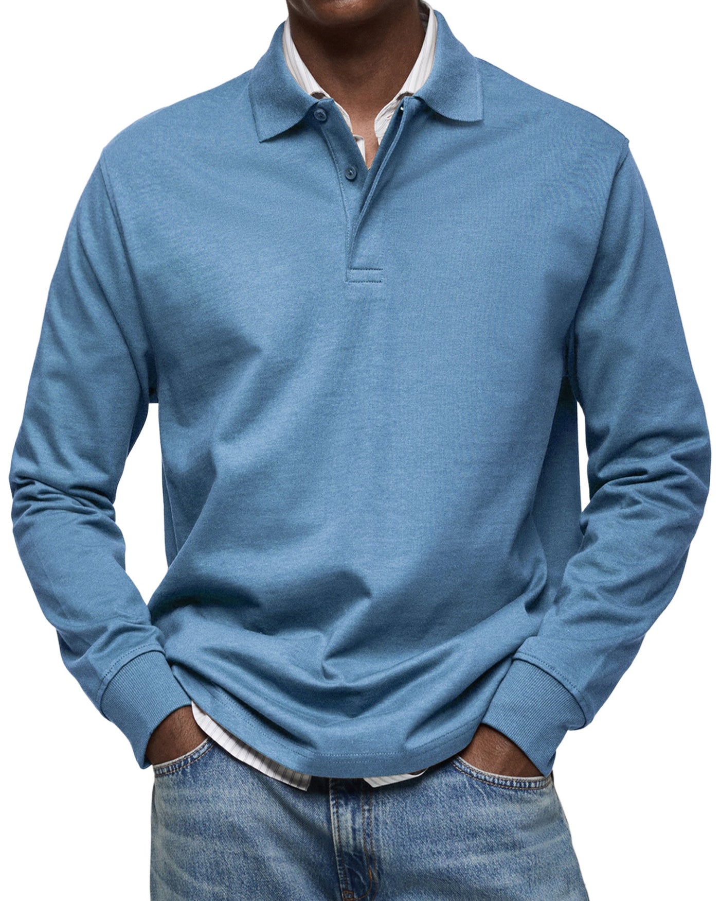 Noah™ | Deluxe Long Sleeve Polo Shirt