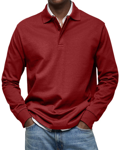 Noah™ | Deluxe Long Sleeve Polo Shirt