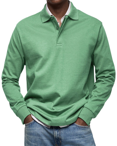 Noah™ | Deluxe Long Sleeve Polo Shirt