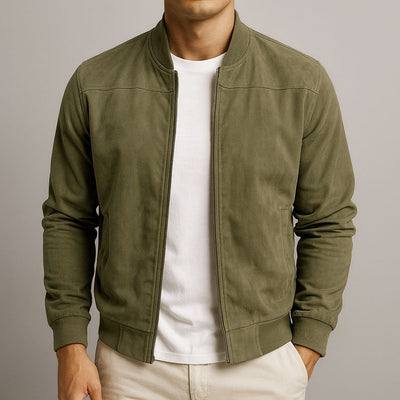 Caleb™ | Premium Suede Bomber Jacket