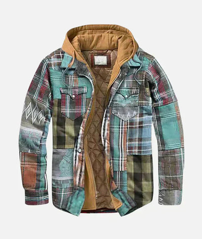 Quinn™ | Patchwork checkered jacket
