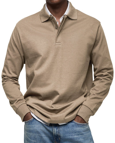 Noah™ | Deluxe Long Sleeve Polo Shirt