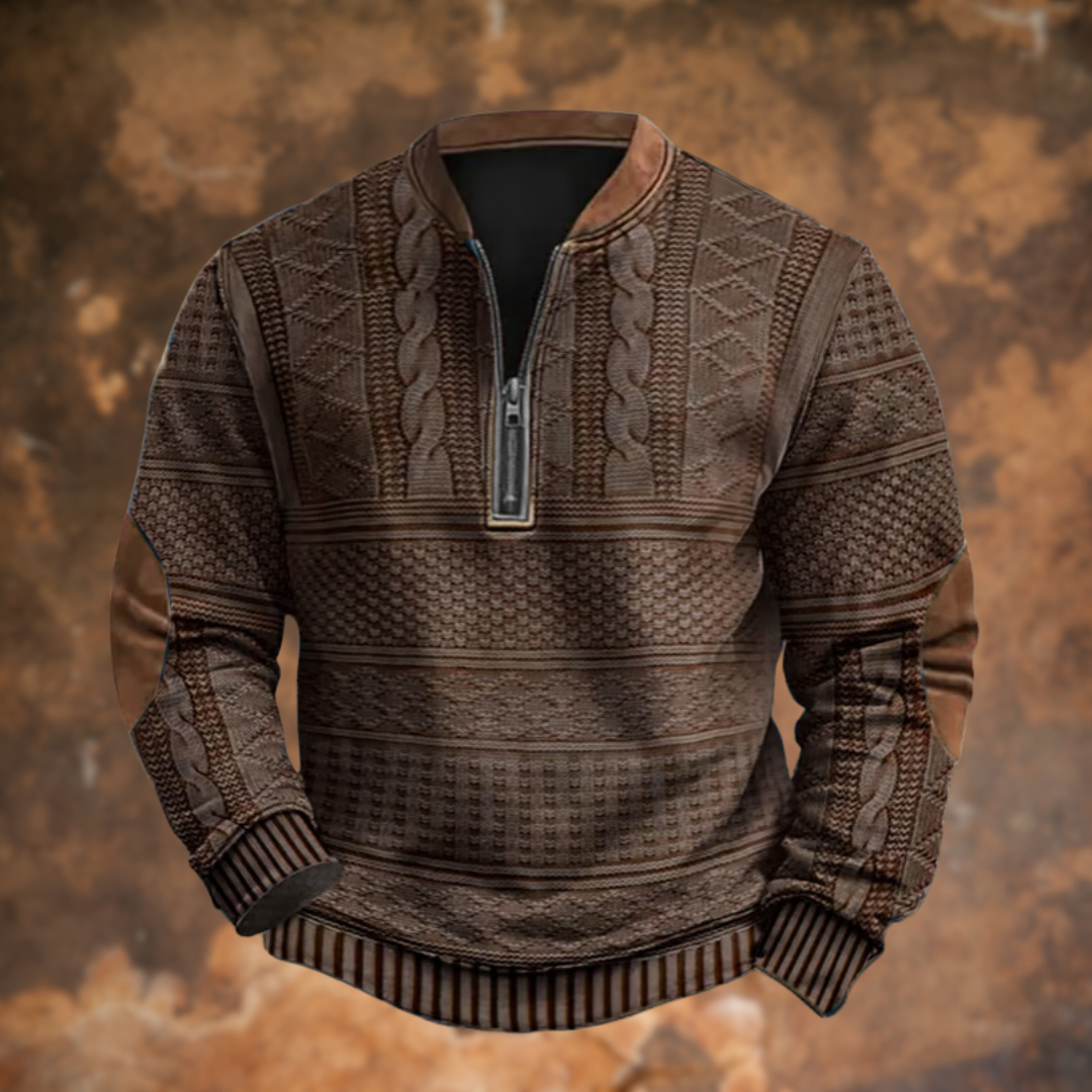 Jason™ | Knitted Sweater with Zipper Detail