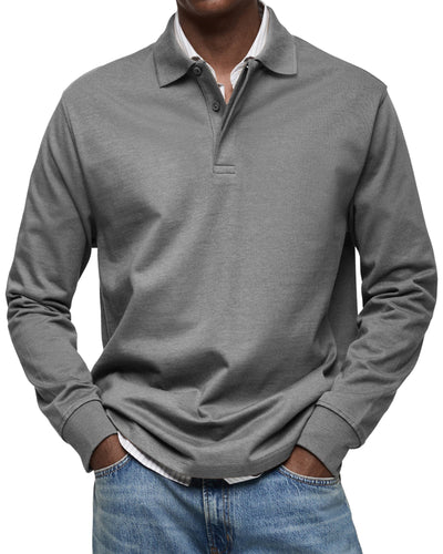 Noah™ | Deluxe Long Sleeve Polo Shirt