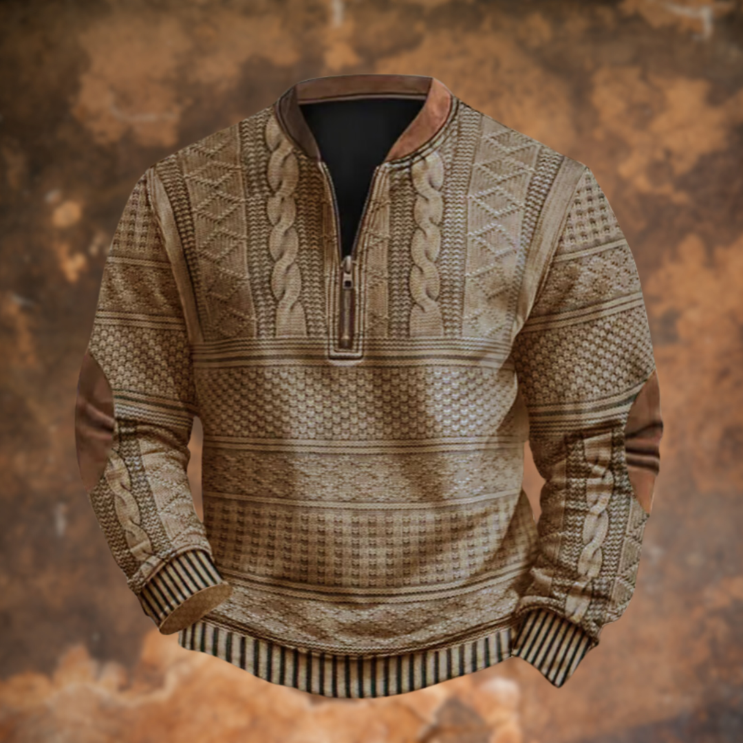 Jason™ | Knitted Sweater with Zipper Detail