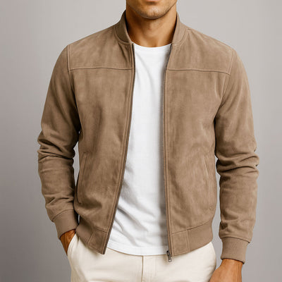 Caleb™ | Premium Suede Bomber Jacket