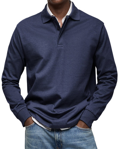Noah™ | Deluxe Long Sleeve Polo Shirt