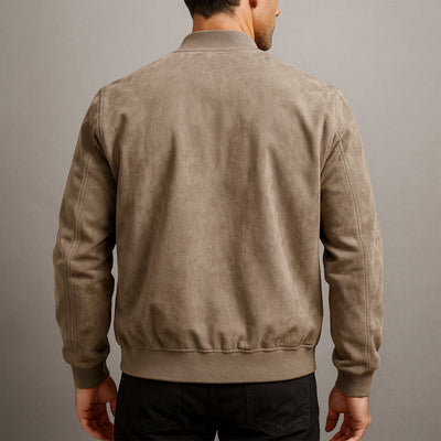 Caleb™ | Premium Suede Bomber Jacket