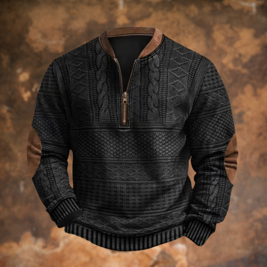 Jason™ | Knitted Sweater with Zipper Detail