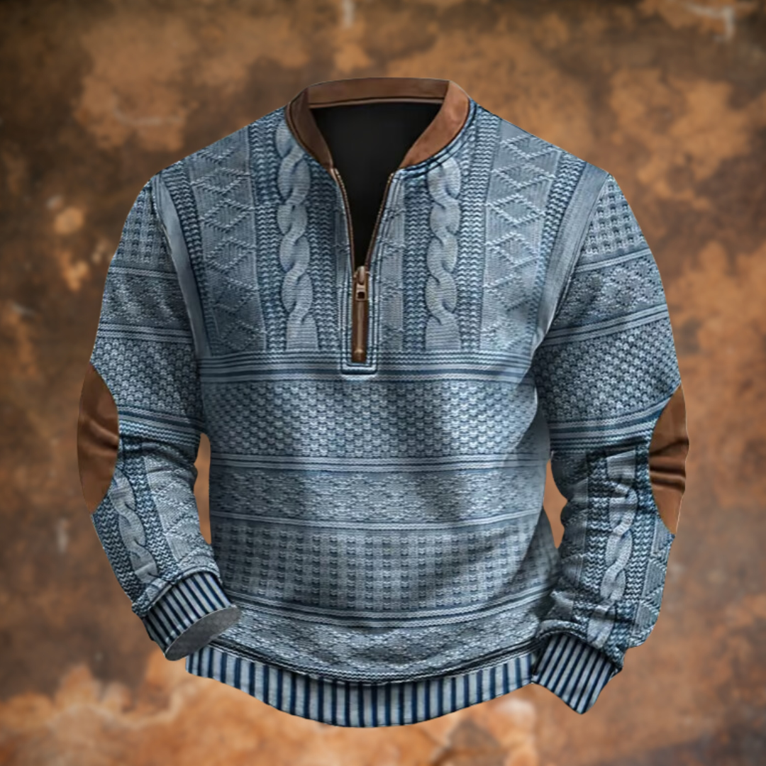 Jason™ | Knitted Sweater with Zipper Detail