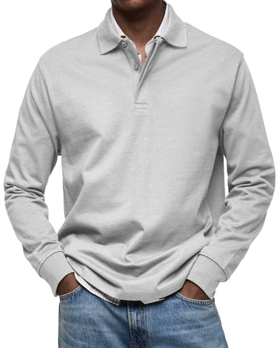 Noah™ | Deluxe Long Sleeve Polo Shirt