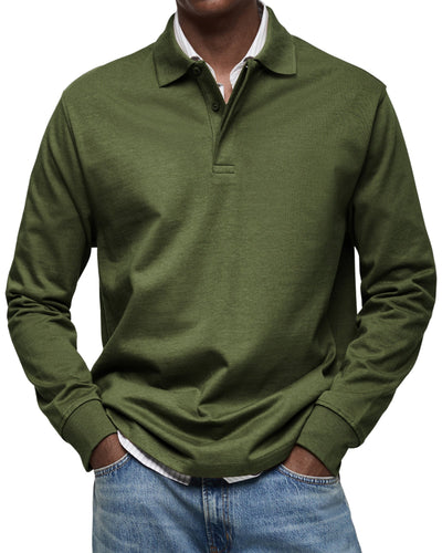 Noah™ | Deluxe Long Sleeve Polo Shirt