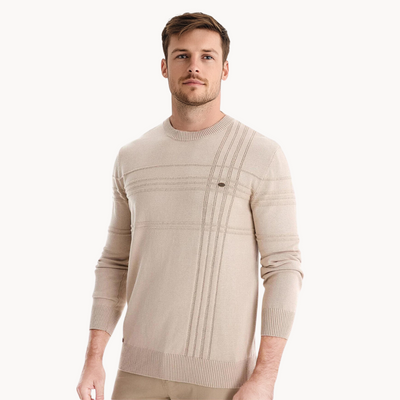Alvin | Stylish men's sweater with check design