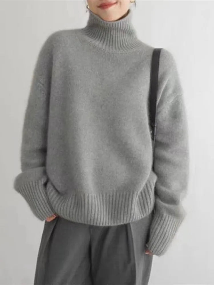 Angela™ | Cashmere Turtleneck Sweater