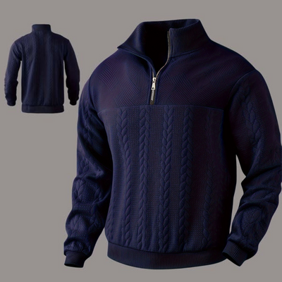 Brandon™ | Vintage men's sweater with zipper