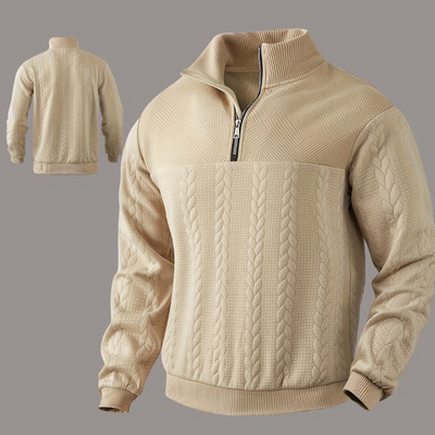 Brandon™ | Vintage men's sweater with zipper