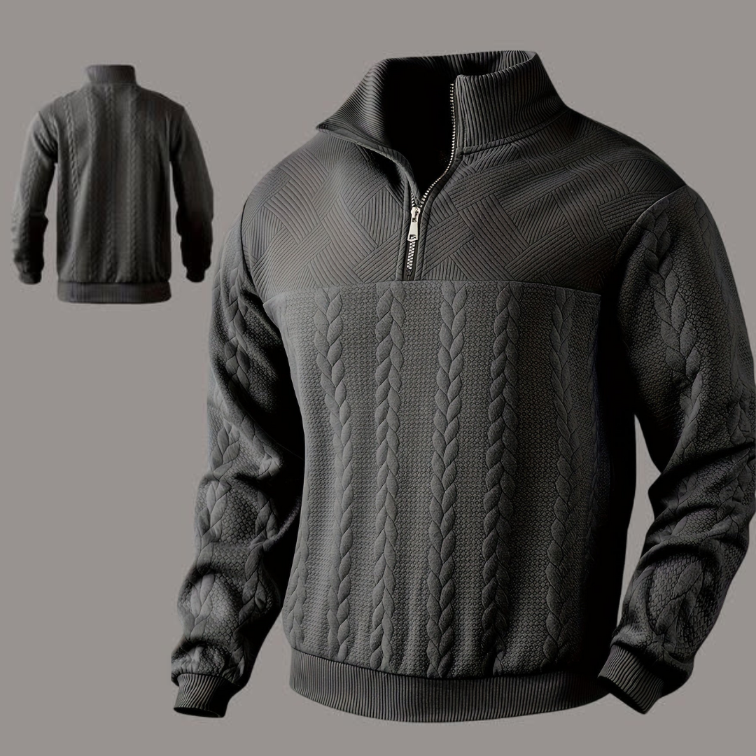 Brandon™ | Vintage men's sweater with zipper