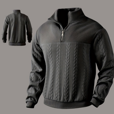 Brandon™ | Vintage men's sweater with zipper