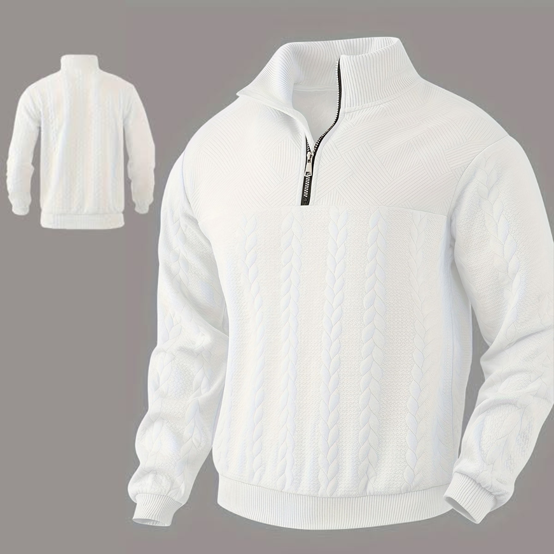 Brandon™ | Vintage men's sweater with zipper