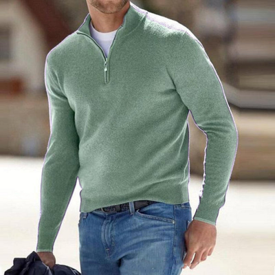 James™ | Comfortable zip-up sweater