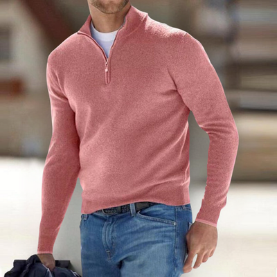 James™ | Comfortable zip-up sweater