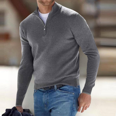 James™ | Comfortable zip-up sweater