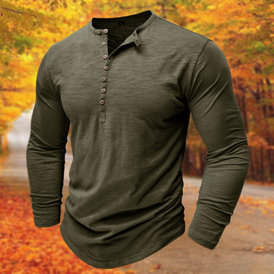 Charlie™ | Long-sleeved Henley Shirt
