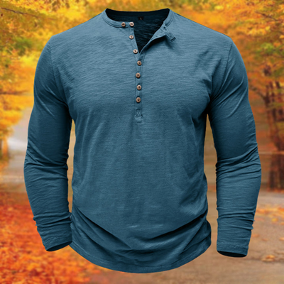 Charlie™ | Long-sleeved Henley Shirt