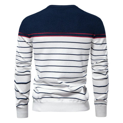 Dominic | Men's Sweater with Striped Pattern