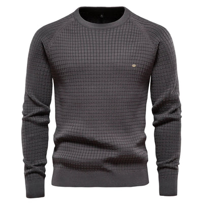 Samuel | Men's Sweater with Check Pattern