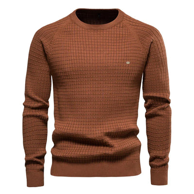 Samuel | Men's Sweater with Check Pattern