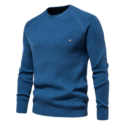 Samuel | Men's Sweater with Check Pattern