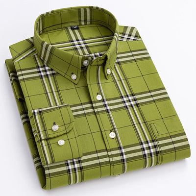 Ryan™ | Classic Checkered Men's Long Sleeve Shirt