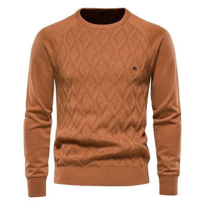 Travis | Men's Sweater with Check Pattern