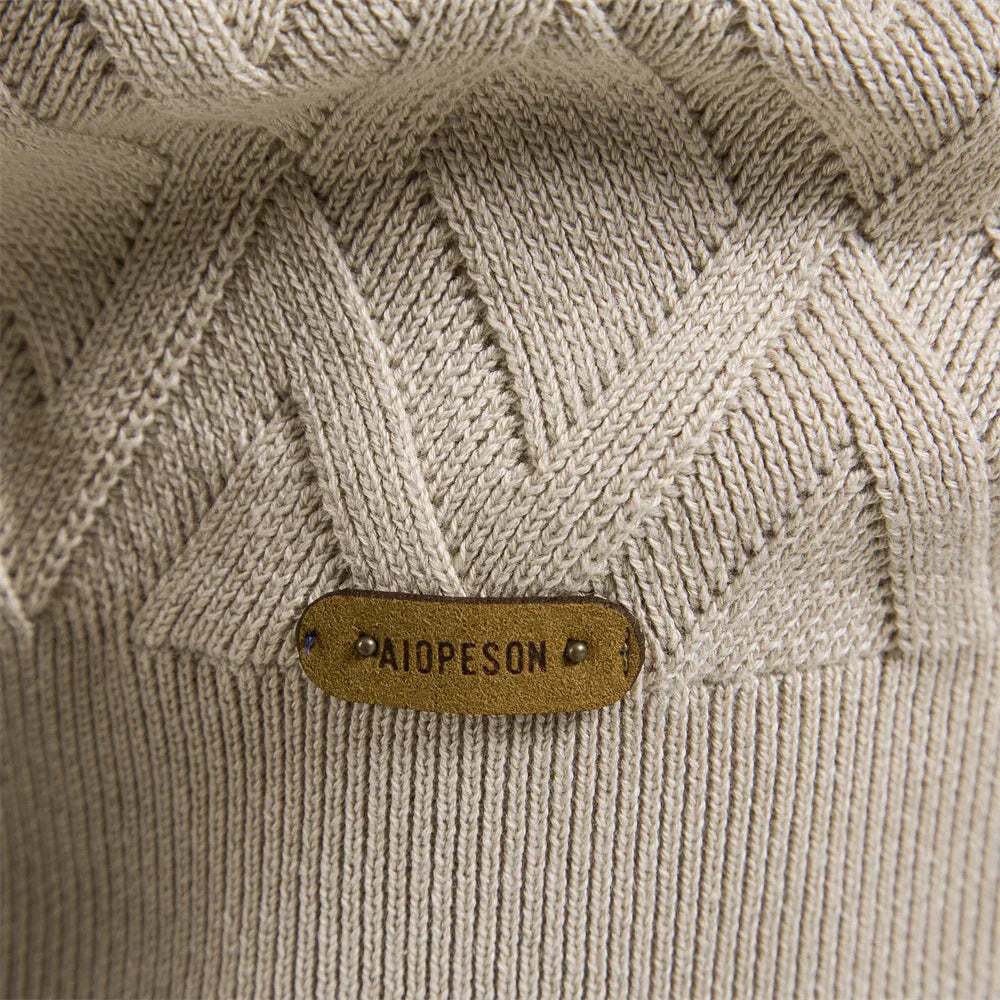 Travis | Men's Sweater with Check Pattern