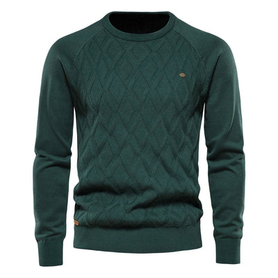 Travis | Men's Sweater with Check Pattern