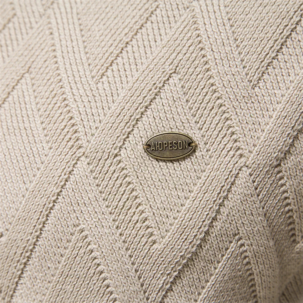 Travis | Men's Sweater with Check Pattern