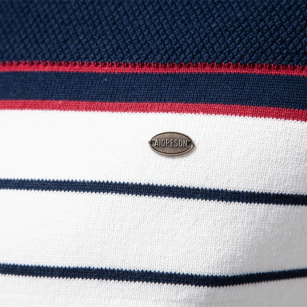 Dominic | Men's Sweater with Striped Pattern