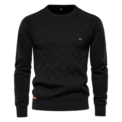 Travis | Men's Sweater with Check Pattern