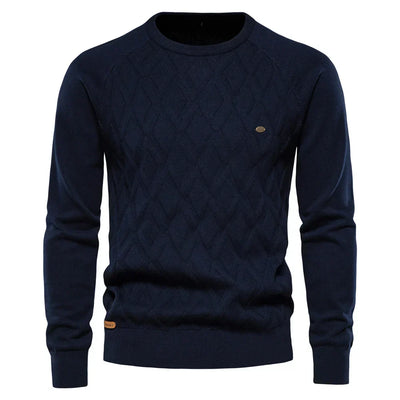 Travis | Men's Sweater with Check Pattern