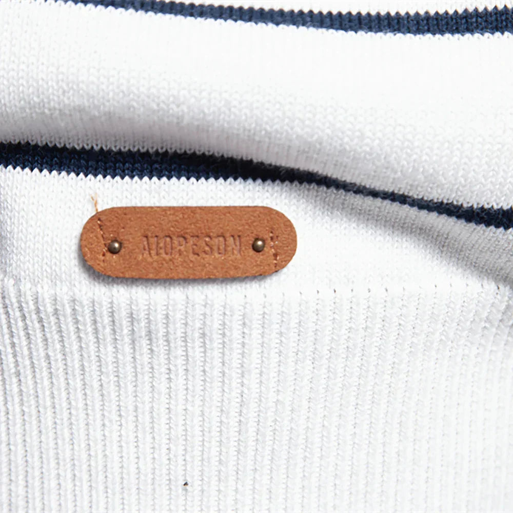Dominic | Men's Sweater with Striped Pattern