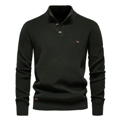 Maxwell | Men's Sweater with Button Design