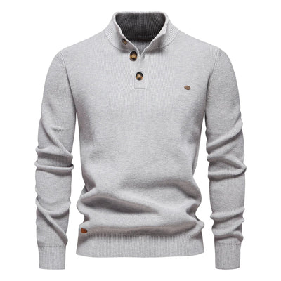 Maxwell | Men's Sweater with Button Design