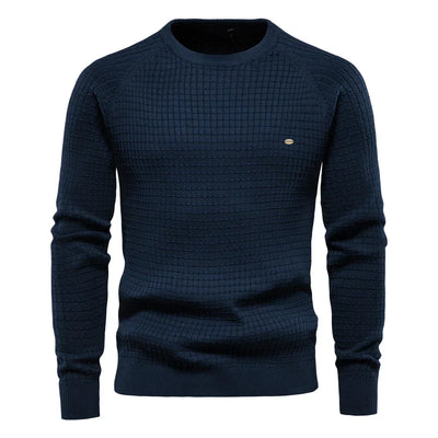 Samuel | Men's Sweater with Check Pattern