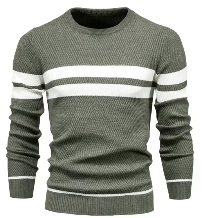 Oliver | Stylish Men's Sweater with Herringbone Pattern