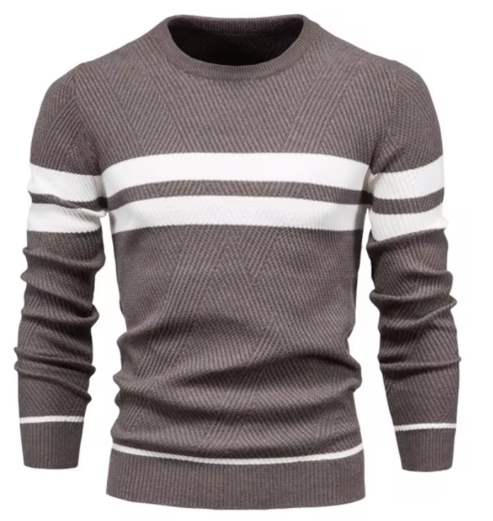 Oliver | Stylish Men's Sweater with Herringbone Pattern
