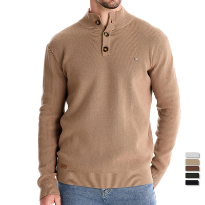 Maxwell | Men's Sweater with Button Design