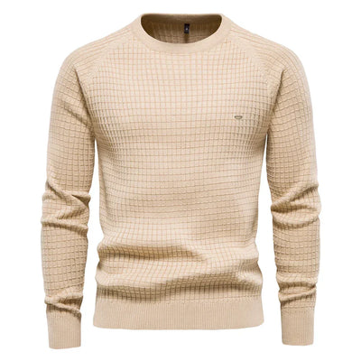 Samuel | Men's Sweater with Check Pattern