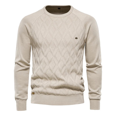 Travis | Men's Sweater with Check Pattern