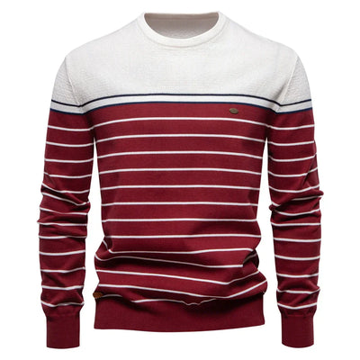 Dominic | Men's Sweater with Striped Pattern